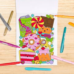 Abeec Scented and Metallic Colouring Set with Stickers