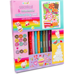 Abeec Scented and Metallic Colouring Set with Stickers