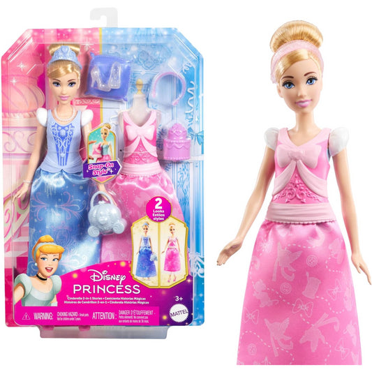 Disney Princess Cinderella 2 in 1 Stories Doll