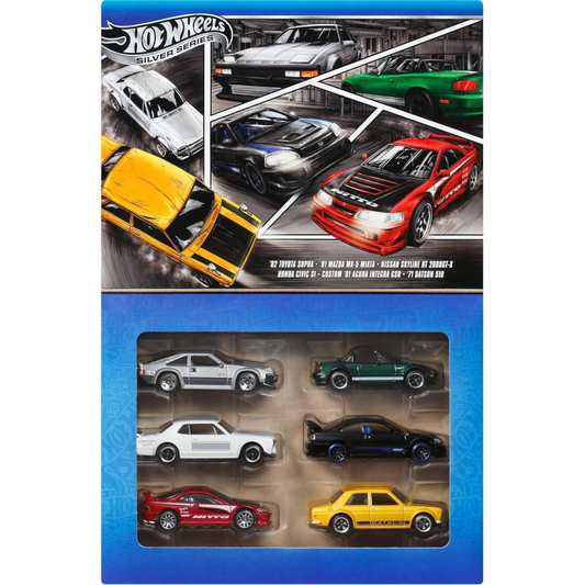 Hot Wheels Japanese Vehicles Silver Series 6 Pack