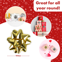 Abeec Christmas Jingle AMZ-0914 24-Large Silver and Gold Bows