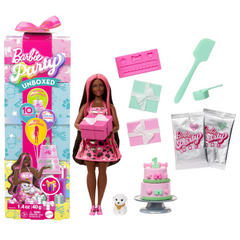 Barbie JFG71 Pink PARTY UNBOXED Pet Birthday Series (JFG68)