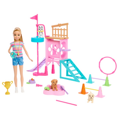 Barbie and Stacie to the Rescue HRM10 PUPPY PLAYGROUND Playset