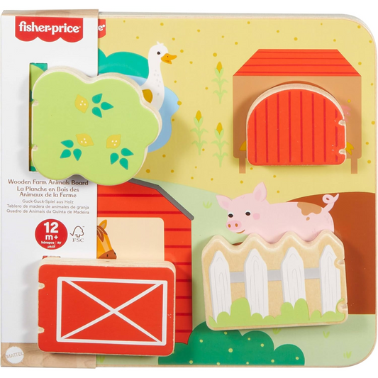 Fisher-Price Wooden Farm Animals Board