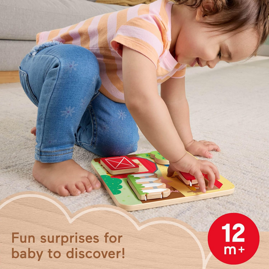 Fisher-Price Wooden Farm Animals Board