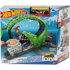 Hot Wheels City Gator Loop Attack Track Set