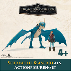 How to Train Your Dragon Deadly Nadder and Astrid Figure Set