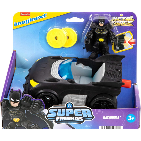 Imaginext DC Super Friends Batmobile Vehicle DC Metal Force