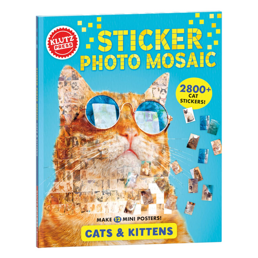 Klutz Press Sticker Photo Mosaic Cats & Kittens Book