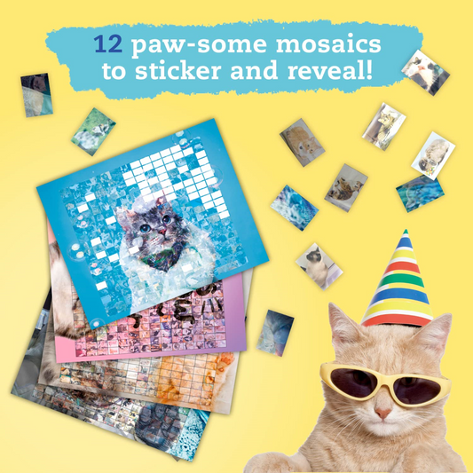 Klutz Press Sticker Photo Mosaic Cats & Kittens Book