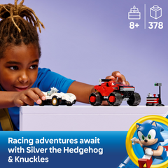 Lego Sonic the Hedgehog 77118 Silver's Car vs Knuckles' Monster Truck