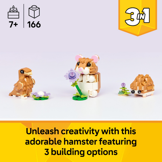 Lego Creator 31376 Cute Hamster with a Flower Set 3-in-1
