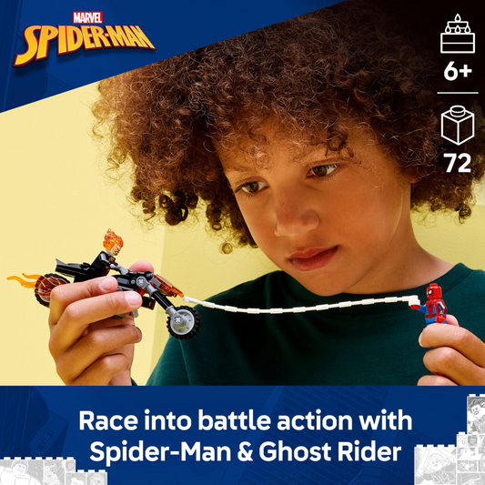 Lego Marvel 76335 Spider-Man vs. Ghost Rider Motorcycle