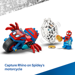 Lego Marvel 11206 Spider on his Motorcycle vs. Rhino