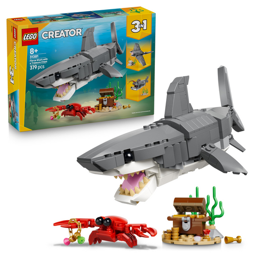 Lego Creator 31381 Fierce Shark with a Treasure Chest 3 in 1