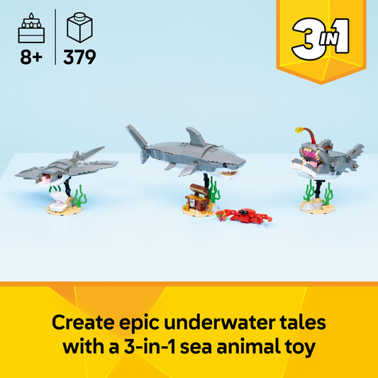 Lego Creator 31381 Fierce Shark with a Treasure Chest 3 in 1