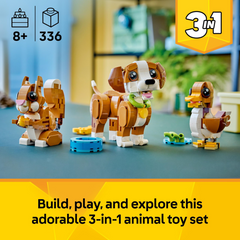 Lego Creator 31382 Cute Animals Playful Puppy Dog 3 in 1