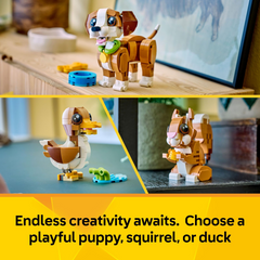Lego Creator 31382 Cute Animals Playful Puppy Dog 3 in 1