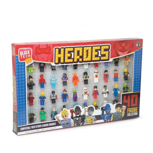 Block Tech Heroes Pack of 40 Figures Building Block Set