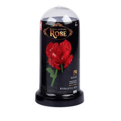Block Tech Red Everlasting Rose in Dome Romantic Red Building Set