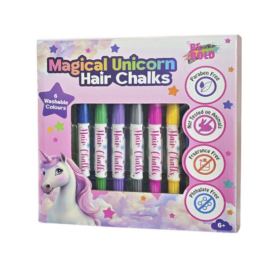 Be Bold Magical Unicorn Hair Chalks Craft Set