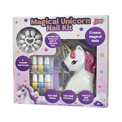 Be Bold Magical Unicorn Nail Kit Dryer Arts and Craft Set