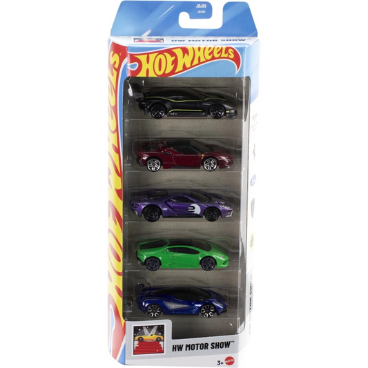 Hot Wheels 5-Pack Motor Show Die-Cast Cars