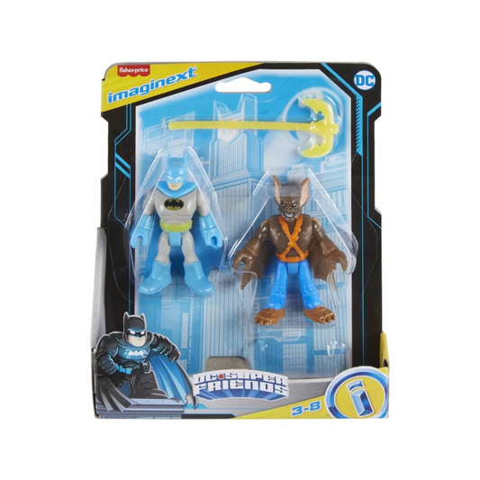 Imaginext DC Super Friends Batman and Man-Bat Figure Set