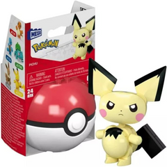Mega Construx Pokémon Pichu Poke Ball Building Figure