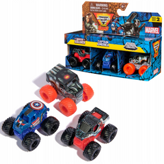 Monster Jam Marvel Mini Jams Winter Soldier Captain America War Machine Set