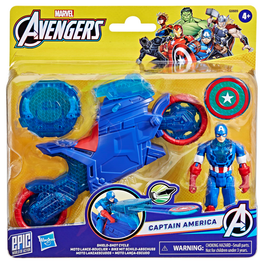 Avengers Captain America Shield Shot Cycle Vehicle