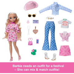 Barbie Dream Besties Festival Looks Malibu Doll