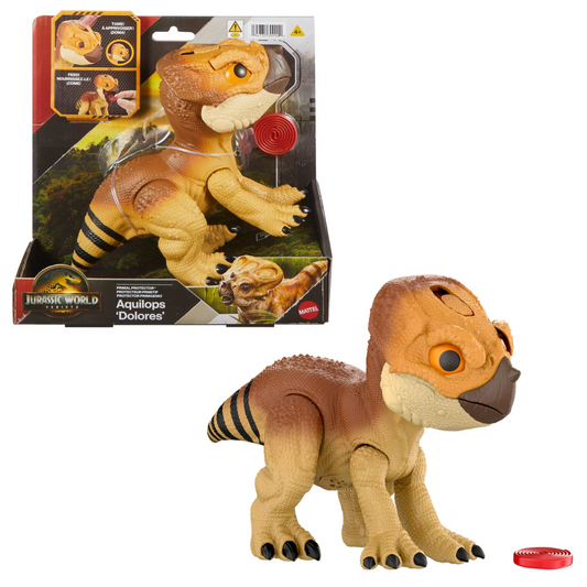 Jurassic World Rebirth Primal Protector Aquilops Dolores Dinosaur Figure