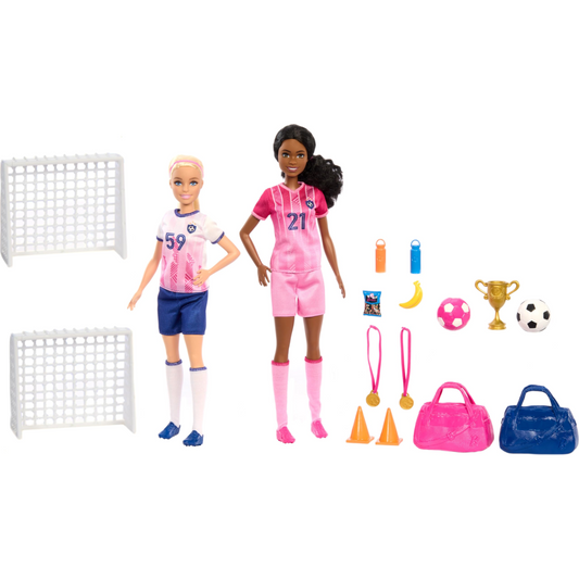 Barbie Soccer Player Set with 2 Dolls