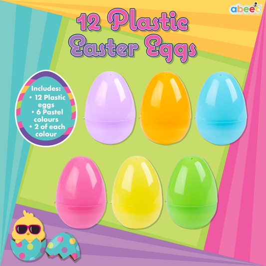 Abeec 12 Plastic Easter Eggs Set