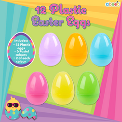 Abeec 12 Plastic Easter Eggs Set
