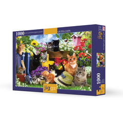 Jiggz Cute Cats 1000 Piece Jigsaw Puzzle