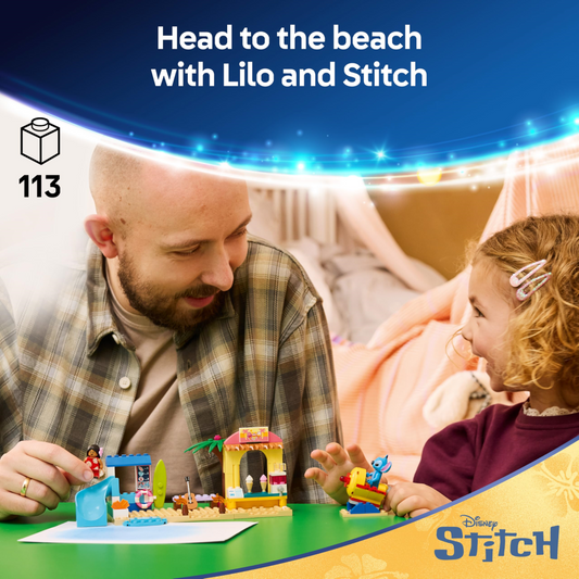 Lego Disney Beach Fun with Lilo & Stitch Building Set