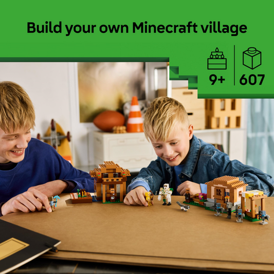 Lego Minecraft Evoker Village Attack Building Set