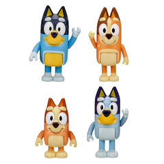 Bluey and Family 4-Pack Figure Set