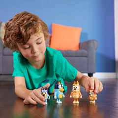 Bluey and Family 4-Pack Figure Set