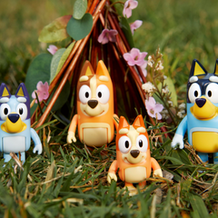Bluey and Family 4-Pack Figure Set