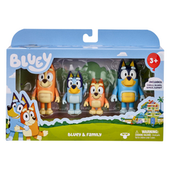 Bluey and Family 4-Pack Figure Set