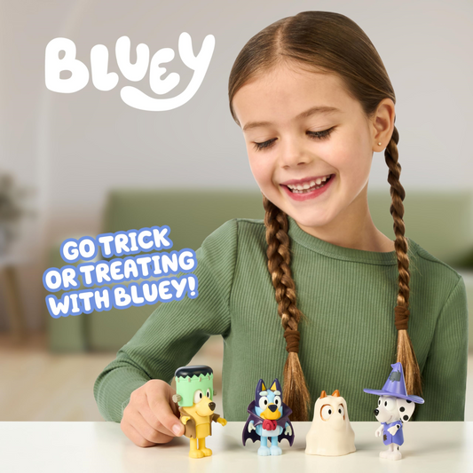 Bluey Halloween 4-Pack Figure Set