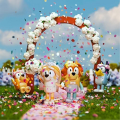 Bluey Wedding Time 4-Pack Figure Set