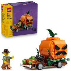 Lego Jack-O'-Lantern Pickup Truck Halloween Building Construction Playset