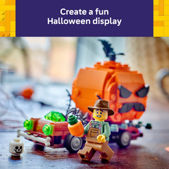 Lego Jack-O'-Lantern Pickup Truck Halloween Building Construction Playset