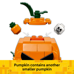 Lego Jack-O'-Lantern Pickup Truck Halloween Building Construction Playset