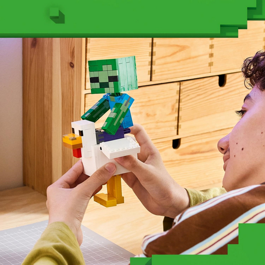 Lego Minecraft Chicken Jockey Building Construction Playset