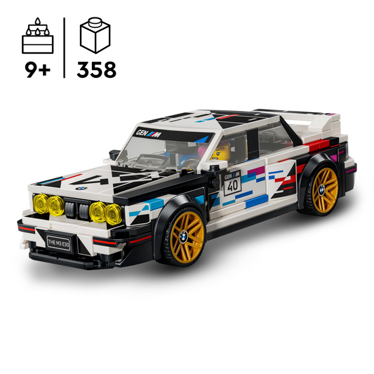 Lego Speed Champions BMW M3 E30 Sports Car Building Construction Playset